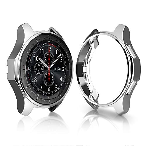 Haojavo Compatible with Samsung Gear S3/Galaxy Watch 46mm Case, Soft TPU Slim Shock-Proof Cover All-Around Protective Bumper Shell for Samsung Galaxy Watch 46mm Smartwatch Bands Accessories