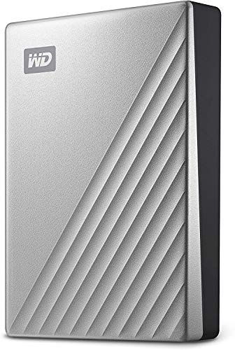 WD 4TB My Passport Ultra for Mac Silver Portable External Hard Drive HDD, USB-C and USB 3.1 Compatible - WDBPMV0040BSL-WESN