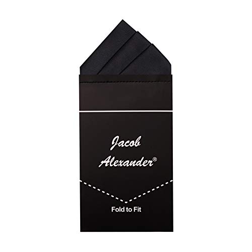 Jacob Alexander Men's Pre-Folded Triangles Pocket Square Handkerchief
