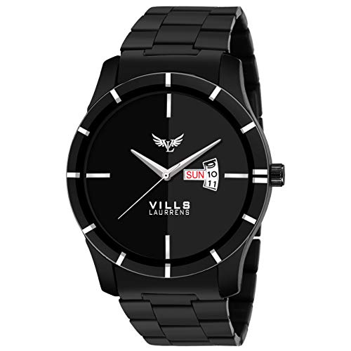 Vills Laurrens Analogue Black Dial Day and Date Series Men's Watch