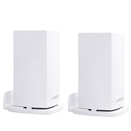 HOLACA Wall Mount Bracket Wall Mount Stand Holder for Linksys Velop Home Mesh WiFi System (AC1300 Dual-Band) with Easy Installation and Space-Saving