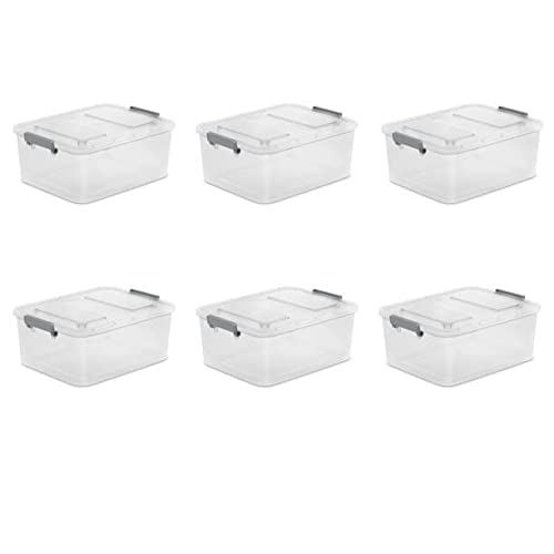 Lonestar Trading Co. Case of 6 Sterilite Teal Sachet 12.7 Qt Modular Latch Box