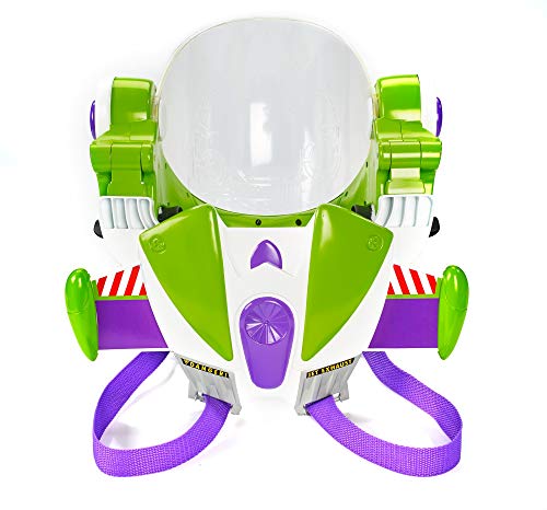 Disney Pixar Toy Story 4 Buzz Lightyear Toy Astronaut Helmet for Role-play Movie Action with Jetpack, Lights, Authentic Phrases and Sounds [Amazon Exclusive], Multi