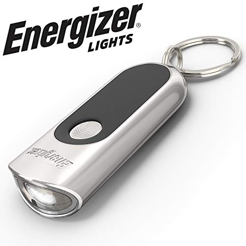Energizer LED Keychain Flashlight with Touch Technology , Ultra Bright - Durable Metal Keychain Light, Long-Lasting Battery Life, Compact and Lightweight, Batteries Included