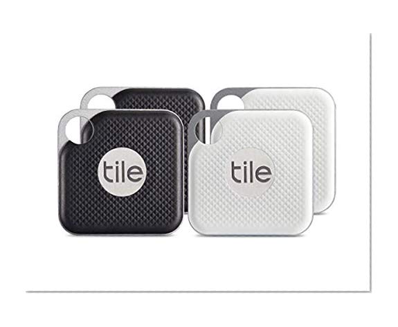 Tile Pro avec pile remplaçable - 4 par lot (2 x Black, 2 x White)