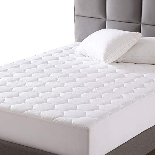 Book Cover EXQ Home Mattress Pad Twin XL Twin Extra Long Size Quilted Mattress Protector Fitted Sheet Cooling Mattress Cover for Bed Stretch Up to 18â€Deep Pocket (Breathable)