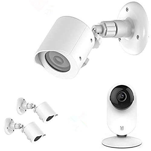 Book Cover BASSTOP Wall Mount for Yi Home Camera, Weather Proof 360 Degree Protective Adjustable Indoor & Outdoor Mount and Cover for Yi Home Camera 1080p/720p AntiSun Glare UV Protection