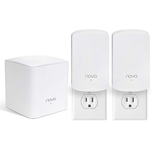 Book Cover Tenda Nova Mesh WiFi System (MW5)-Up to 3500 sq.ft. Whole Home Coverage, Gigabit Mesh Router for Wireless Internet, WiFi Router and Extender Replacement, Works with Alexa, Plug-in Design, 3-pack