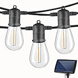 VMANOO Outdoor String Lights Globe Patio Lighting S14 LED Bulbs for Outside Yard Gazebo Party Wedding Porch Garden Bistro Pergola Backyard Deck Hanging Indoor Balcony Decor Lights…