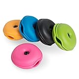 Cable Turtle Organizer Tangle Free Cord Reel Management Earbud Carrying Case Wire Shortener Keeper Wrap Winder, 5 Pack