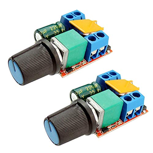 Onyehn Mini LED Dimmer 5A 90W,DC Motor PWM Speed Controller 3V 6V 12V 24V 35V Speed Control Switch(4 Pack)