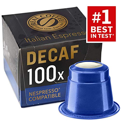 Book Cover 100 Decaf Nespresso Compatible Pods - Decaffeinated Espresso Torino Capsules