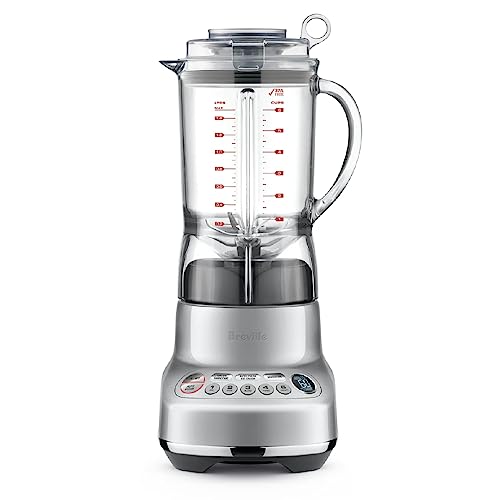 Breville BBL620SIL Fresh and Furious LCD Kinetix Blender, 1.5 Litre Jug, Silver