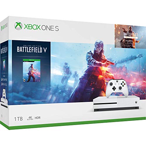 Book Cover Xbox One S 1Tb Console - Battlefield V Bundle