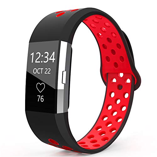 Humenn Bands Compatible for Fitbit Charge 2, Replacement Accessory Sport Band Compatible for Fitbit Charge 2 HR