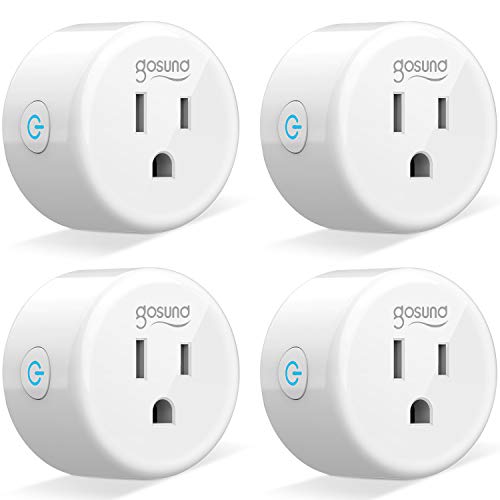 Book Cover Wifi Smart Plug Gosund Mini Outlet Work with Alexa, Google Home, IFTTT, 2.4G Wifi Only, No Hub Required, ETL and FCC Listed (4 Pack) [Upgraded Version]
