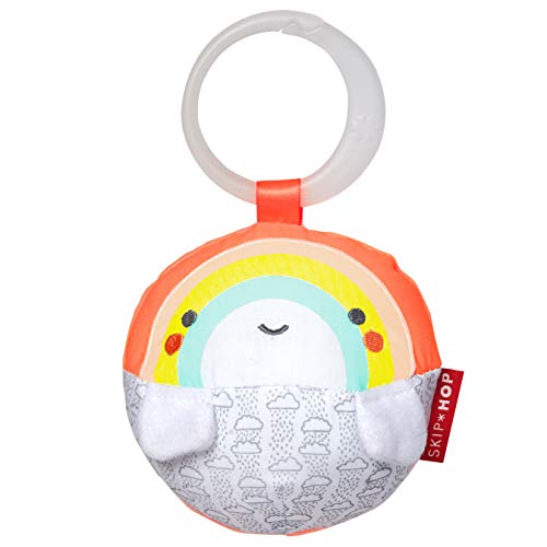 Skip Hop Baby Rattle Ball Toy, Silver Lining Cloud, Rainbow (Discontinued by Manufacturer)