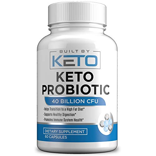 Keto Probiotics with Prebiotic - Digestive & Gut Health - Supports Occasional Constipation, Diarrhea, Gas & Bloating - Probiotics for Women & Men - Ketogenic Diet Probiotic - 60 Capsules