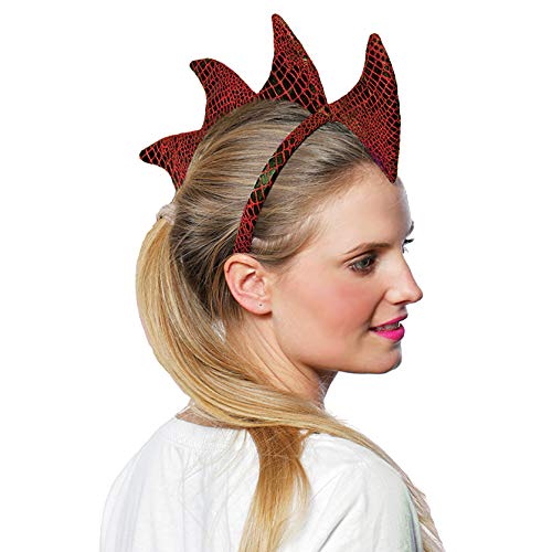 Adult Dragon Headband Costume Accessory, Red