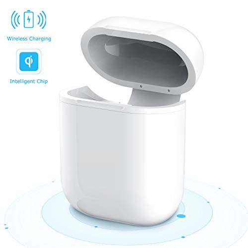 Airpods Case, Maxcio Airpods Wireless Charging Case Protector Cover/Skin/ Accessory Compatible QI Wireless Charger Apple Airpower to Allow Airpods Wirelessly Rechargeable