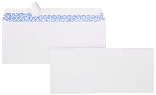 AmazonBasics #9 Envelopes with Peel & Seal, Security Tinted, 100-Pack