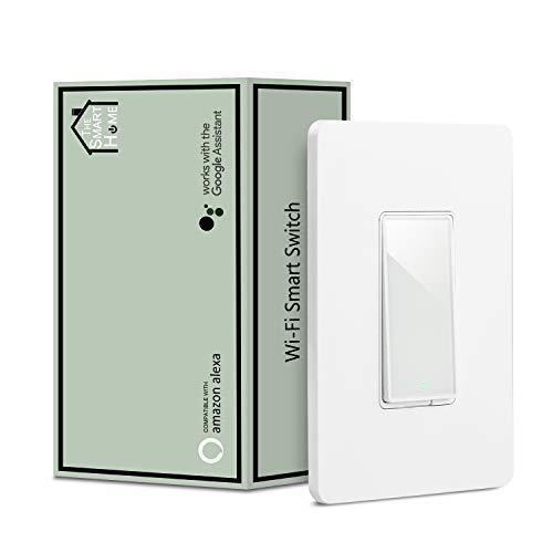 Book Cover Smart Switch by Martin Jerry, Works with Alexa, Smart Home Devices Works with Google Home, 2.4G Wifi, No Hub, Single Pole Light Switch, Need Neutral Wire