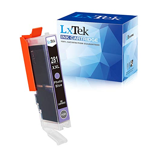 LxTek Compatible Ink Cartridge Replacement for Canon CLI-281XXL CLI 281 XXL 281XXL 281 XXL Ink Cartridge to use with Pixma TS8120, Pixma TS9120 Inkjet Printer High Yield (Photo Blue, 1-Pack)