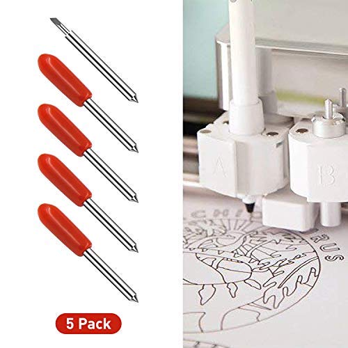 Cricut Blade For Explore Air 2 Vinyl Deep Cutting Knife blade Replacement Blades for Cricut 45 Degree 5 Pieces