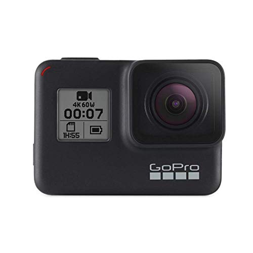 GoPro HERO7 Black — Caméra numérique embarquée étanche avec écran tactile, vidéo HD 4K, photos 12 MP, diffusion en direct et stabilisation intégrée