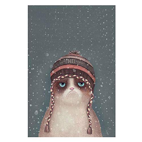 millet16zjh Kawaii Cartoon Animal Cat Art Canvas Poster Kids Room Minimalist Painting Decor 5# 2130cm