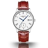 OLMECA Women's Watches Fashion Simple Watches Ultra Thin Wristwatches Waterproof Quartz Women Watches Chronograph Watch for Women Three Watch Strap As Gift 758-GKBMZpd (E White)