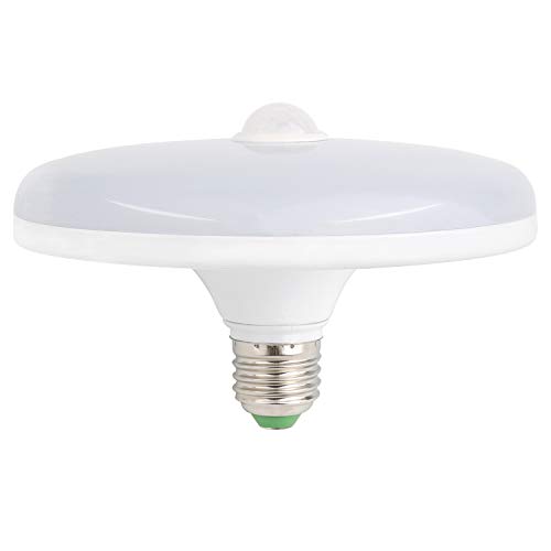 Motion Sensor Light Bulbs, 18W (150W Equivalent) E26 1500LM Motion Detector Dusk to Dawn LED Ceiling Light Bulb Automatic On Off Led Bulb for Garage, Porch, Basement, Hallway, Frontdoor - Cool White