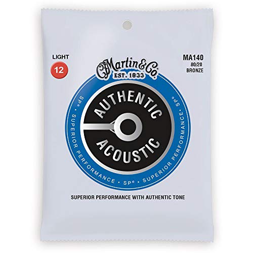 Other MA140 Authentic SP 80/20 Bronze Light Gauge Acoustic Guitar Strings (41Y18MA140)