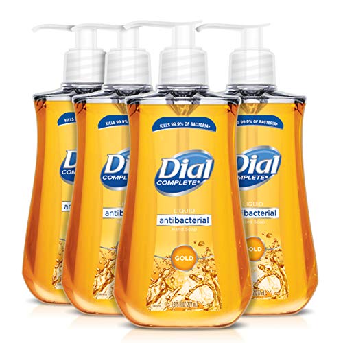 Book Cover Dial Antibacterial Liquid Hand Soap, Gold, 9.375 Ounce (Count of 4)