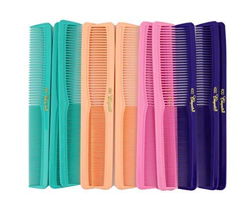 7 inch All Purpose Hair Comb. Hair Cutting Combs. Barber’s & Hairstylist Combs. Fresh Mix 12 Units.