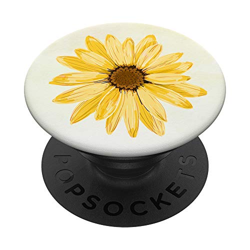 Sunflower PopSockets PopGrip: Swappable Grip for Phones & Tablets