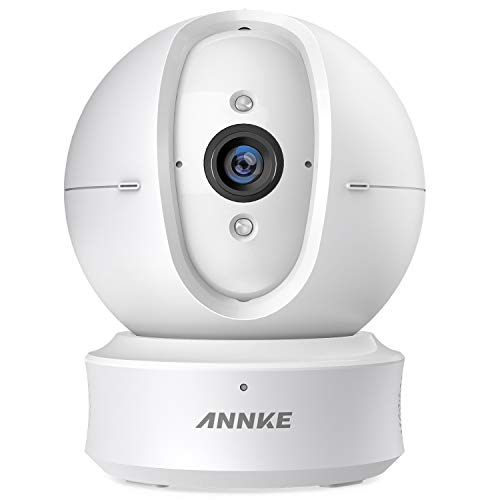 ANNKE Home Camera, 1080P HD Pan/Tilt Wi-Fi Wireless Security IP Camera, Work with Alexa (Echo Show/Fire TV), Google Assistant and IFTTT, Cloud Service Available
