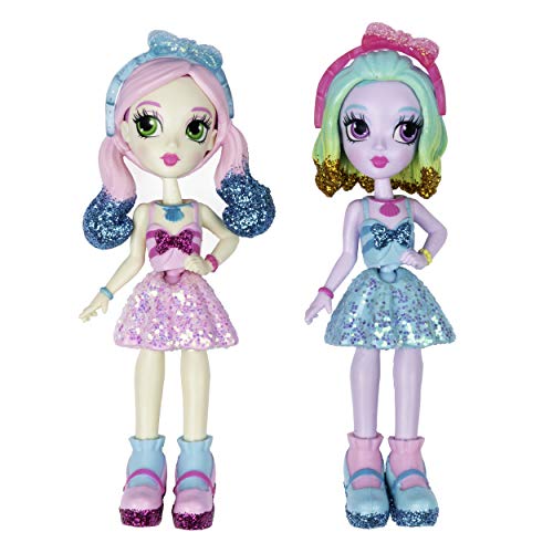 Off the Hook Style BFFs, Naia & Jenni (Spring Dance), 4" Small Dolls with Mix & Match Fashions & Accessories, for Girls Aged 5 & Up