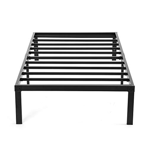 Book Cover Twin XL Platform Bed Frame Heavy Duty,NOAH MEGATRON Slatted Bed Base 14 Inch Mattress Foundation Bed Frame,12 Inch Under-Bed Storage,No Box Spring Needed (Twin XL)