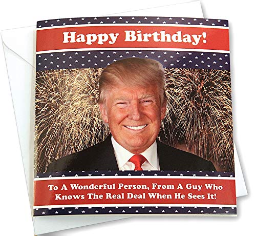 Still My President - Donald Trump Talking Happy Birthday Card - Glossy Print - Real Voice Greeting with Authentic Message - Best President Ever - by Solstice Accessories