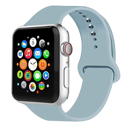 MOOLLY for Watch Band 42mm 44mm, Soft Silicone Watch Strap Replacement Sport Band Compatible with Watch Band Series 5 Series 4 Series 3 Series 2 Series 1 Sport & Edition (42mm 44mm S/M,Watermelon Red)