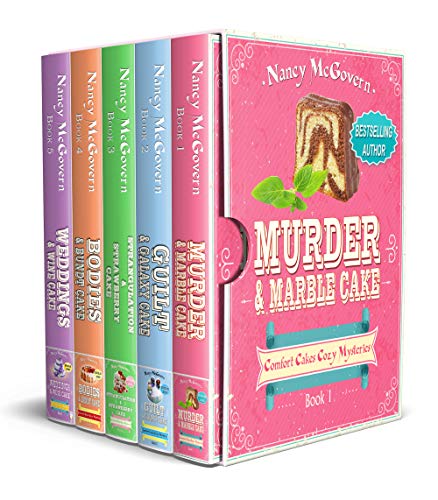 Book Cover Comfort Cakes Cozy Mysteries, The Complete Series: A 5 Book Box Set With 5 Delicious Cake Recipes