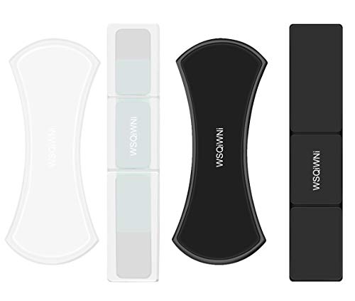 Sticky Gel Pads Cell Phone Sticker, WSQIWNI Nano Rubber Pads, Sticky Cell Pads, Silicone Sticky Gel Pad Sticky Phone Holder for Car, Car Mount Anti-Slip Stick to Anywhere (pink and Black)