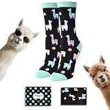 Llama Gifts for Women - Llama Socks for Women Crazy Socks, Funny Alpaca Gifts Teen Girls