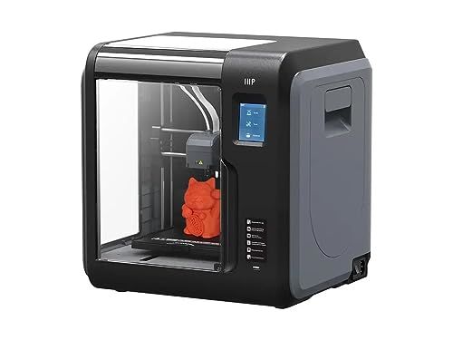 Monoprice Voxel 3D Printer - Black/Gray with Removable Heated Build Plate (150 x 150 mm) Fully Enclosed, Touch Screen, Assisted Level, Easy Wi-Fi, 8GB Internal Memory