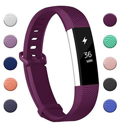 Fundro Replacement Bands Compatible with Fitbit Alta and Fitbit Alta HR, Newest Sport Strap Wristband with Secure Metal Buckle