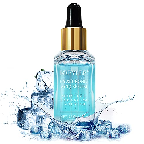 Hyaluronic Acid Serum, BREYLEE Moisturizing Face Serum Natural Facial Serum for Enhancing Nourishing Hydrating Face Skin Care (17ml, 0.6Fl Oz)