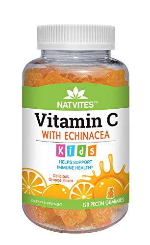 Book Cover Natvites Vitamin C with Echinacea Pectin Gummies for Kids 120 Count