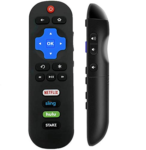RC280 RC282 Remote Control Compatible with TCL Roku TV 32S305 32S325 49S405 49S403 43S303 55S403 32S301 32S4610R 32S3850A 32S3700 50FS3800 32S3750 32S3800 55s405 55p605 with Sling Hulu Starz Button