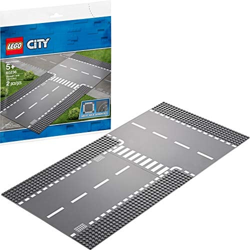 Book Cover LEGO City Straight and T junction 60236 Building Kit (2 Pieces)